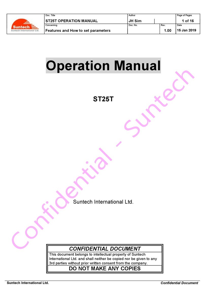 Sun-Tech ST25T User manual