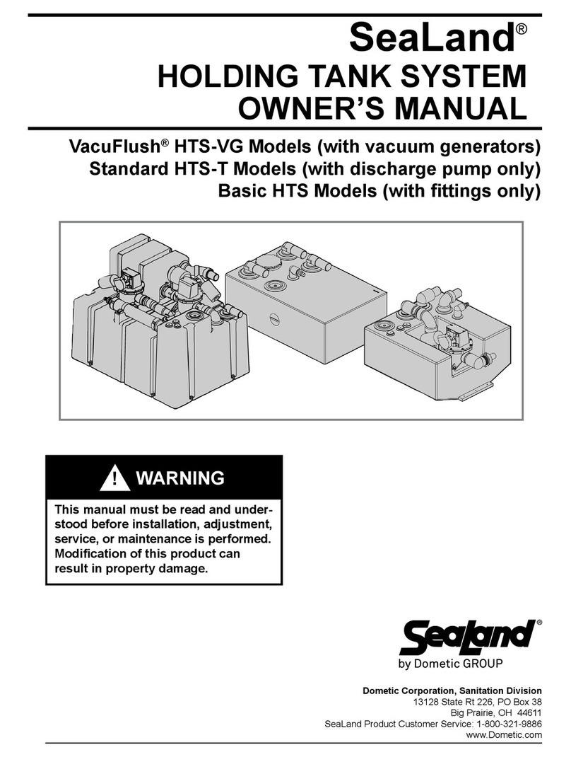 Dometic GROUP SeaLand VacuFlush HTS-VG owner's manual Dometic GROUP SeaLand VacuFlush HTS-VG owner's manual