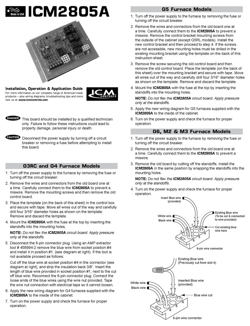 ICM Controls ICM2805A General instructions