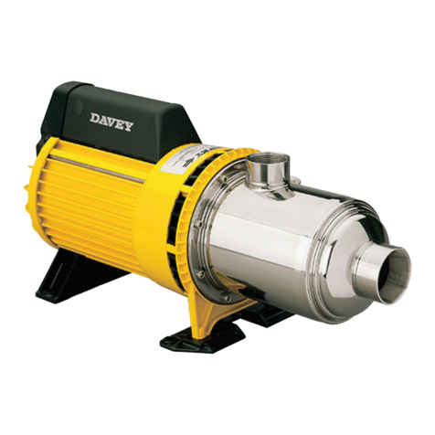 Davey HM Series Installation and operating instructions