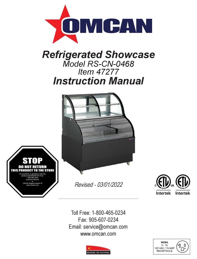 Omcan RS-CN-0468 instruction manual