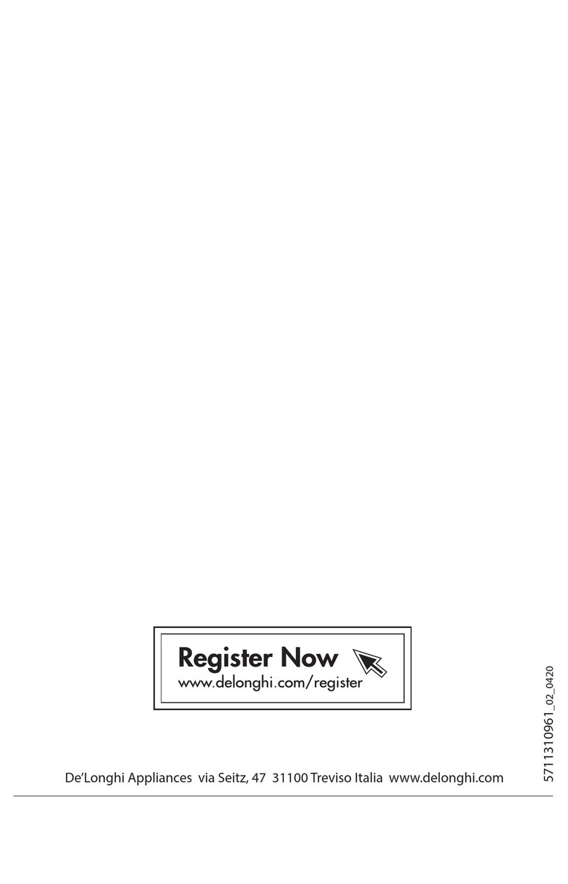 DeLonghi HSX Series quick start guide DeLonghi HSX Series quick start guide