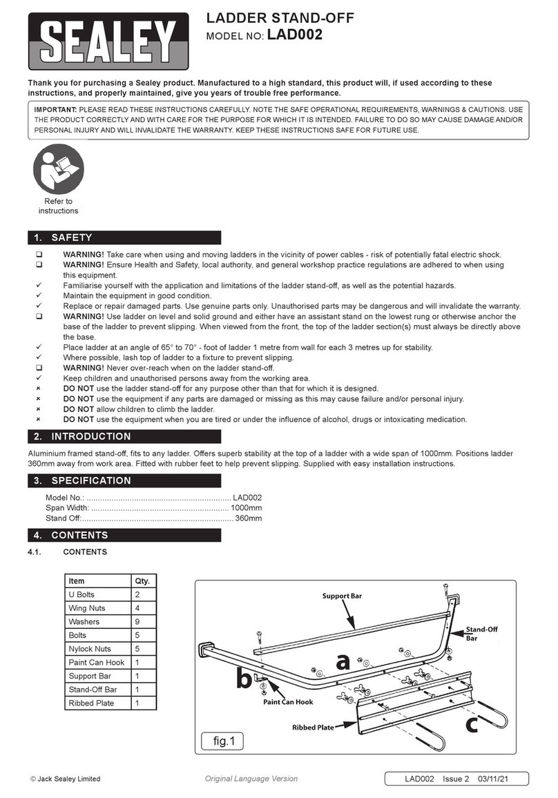 Sealey LAD002 User manual