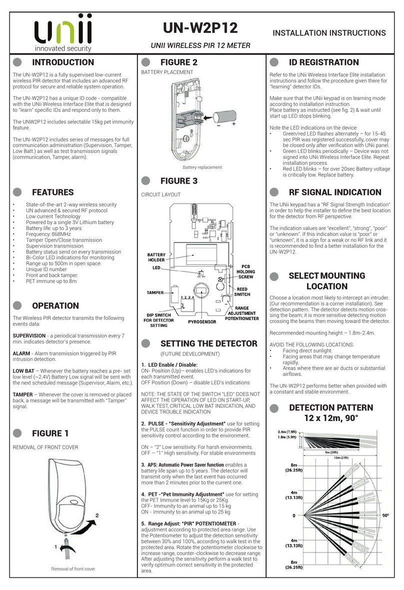 unii UN-W2P12 installation instructions