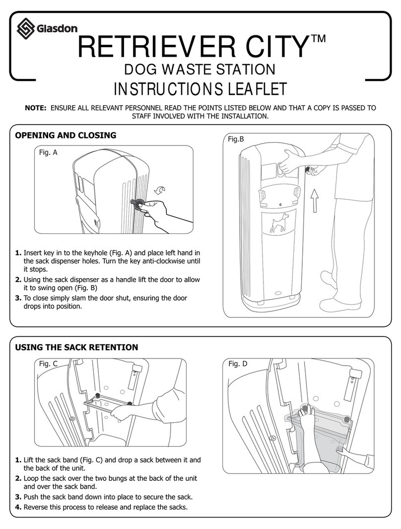 Glasdon RETRIEVER CITY Instruction leaflet