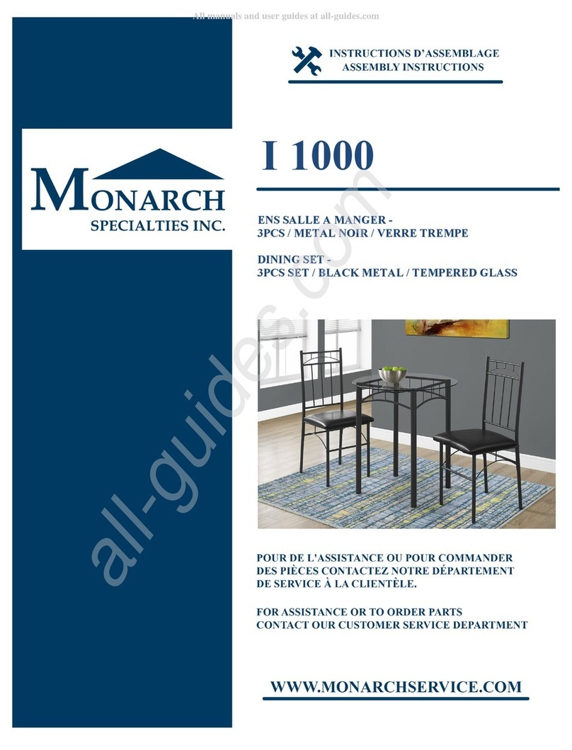 Monarch Specialties I 1000 User manual Monarch Specialties I 1000 User manual