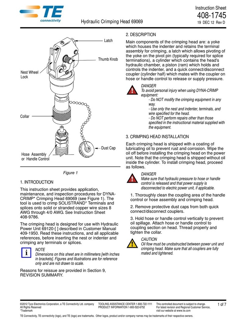 TE Connectivity 69069 instruction sheet TE Connectivity 69069 instruction sheet