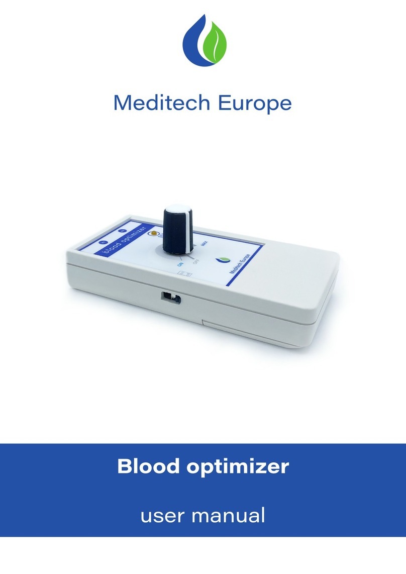 Meditech Europe Blood optimizer user manual