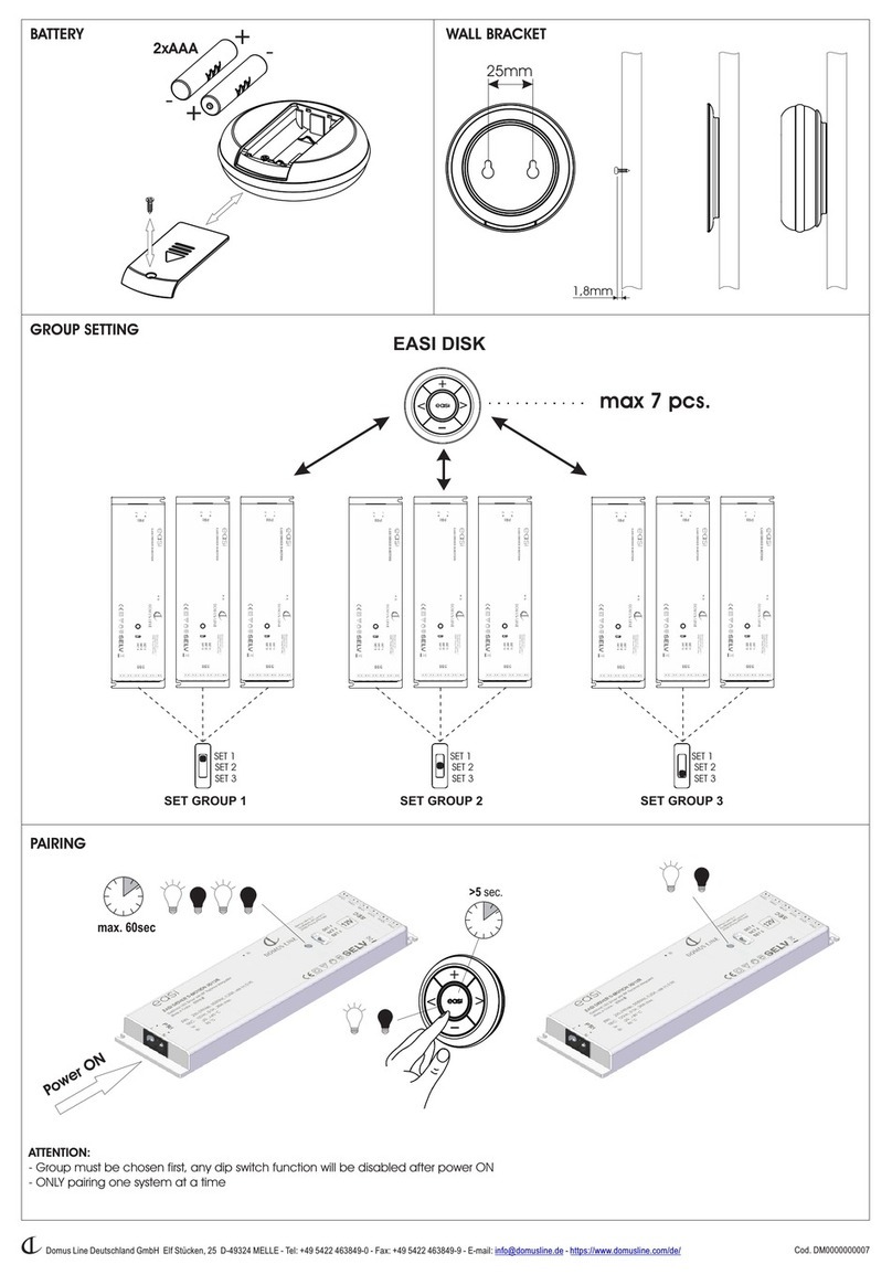 DOMUS LINE EASI quick start guide