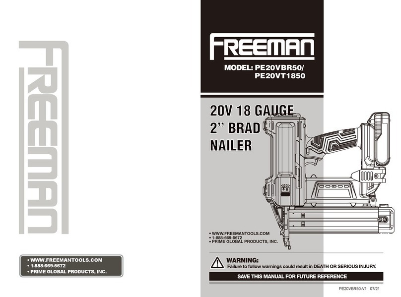Freeman PE20VBR50 User manual