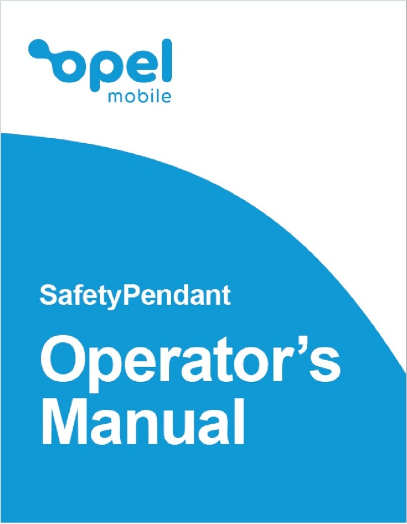 Opel mobile SafetyPendant Operator's manual Opel mobile SafetyPendant Operator's manual