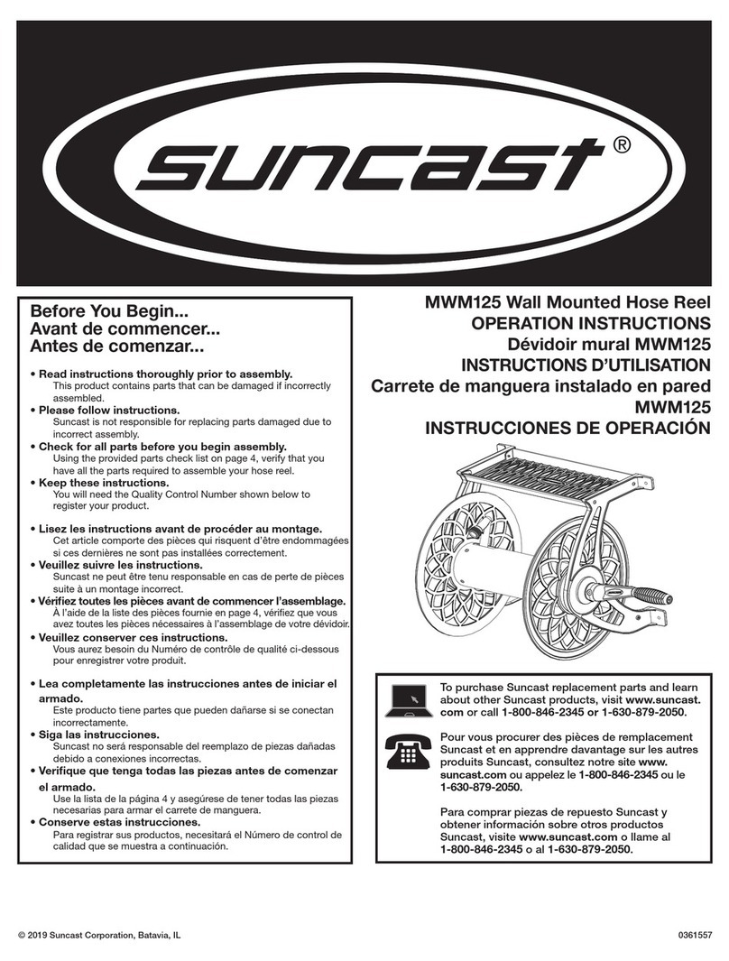 Suncast MWM125 User manual Suncast MWM125 User manual