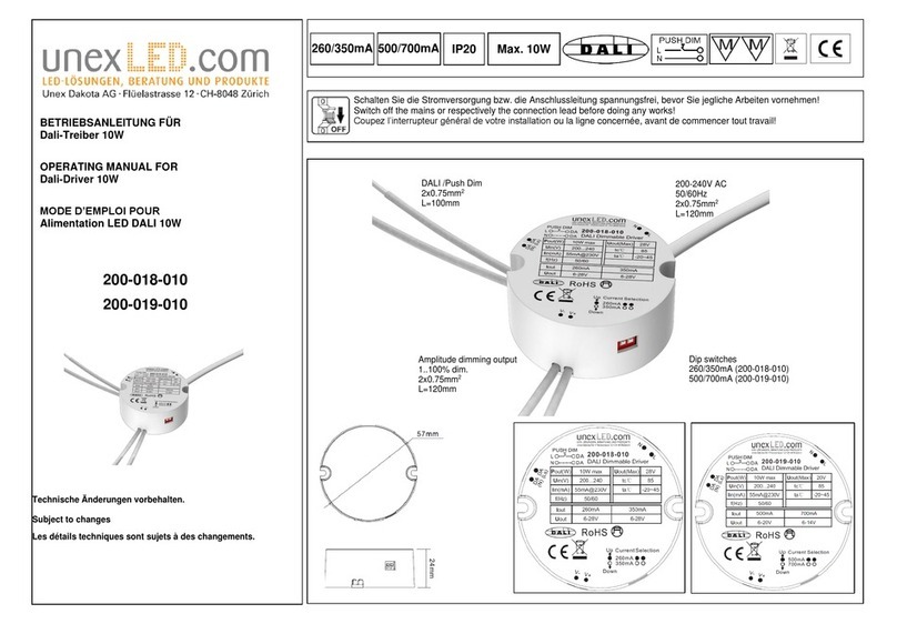 Unex 200-018-010 User manual