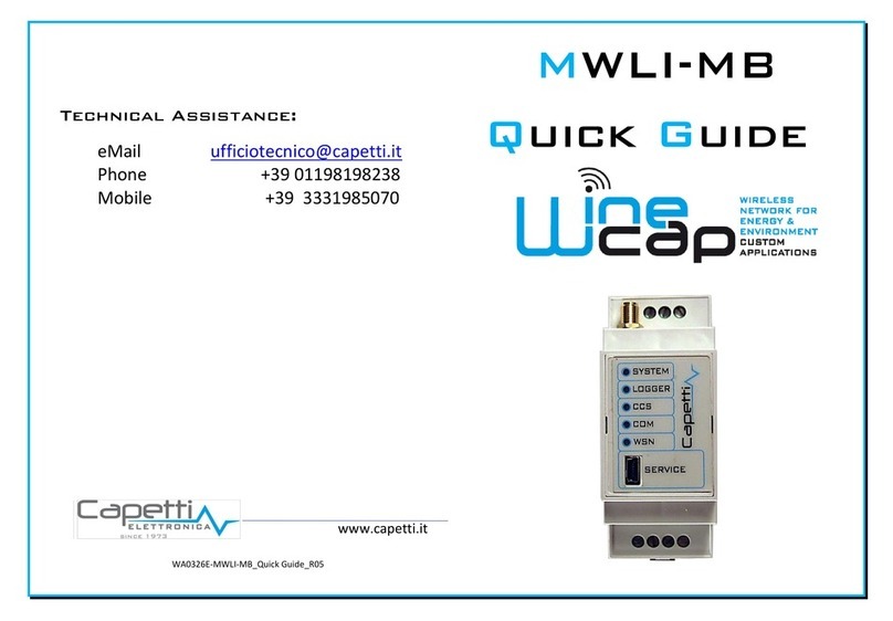 Capetti Elettronica MWLI-MB User manual