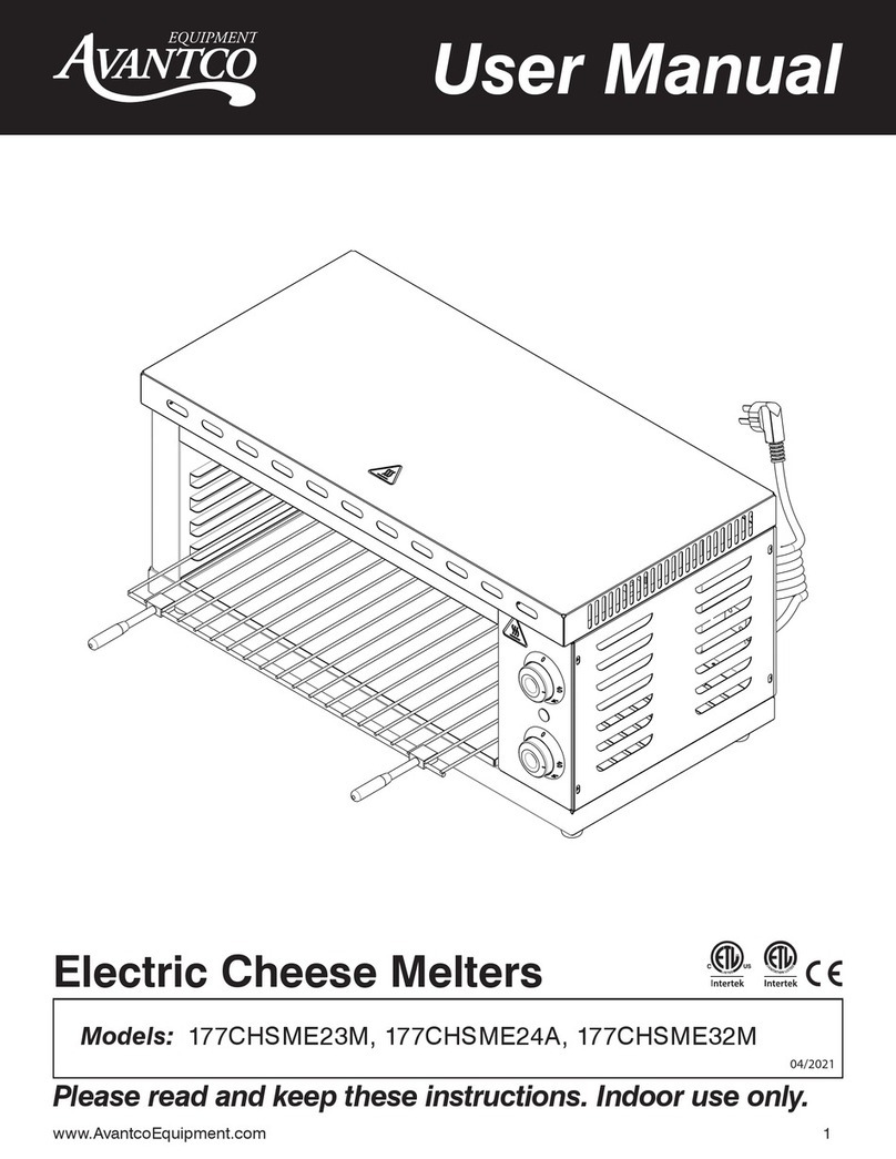 Avantco Equipment 177CHSME23M user manual