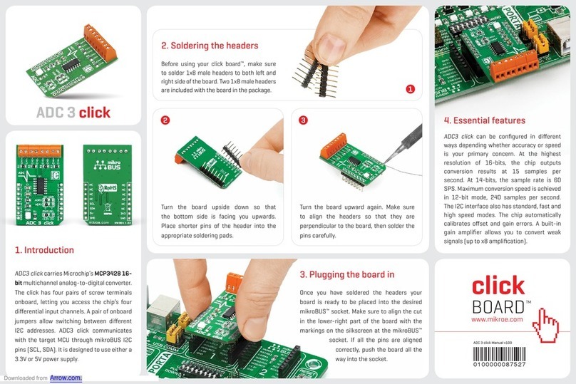 mikroElektronika ADC 3 click User manual