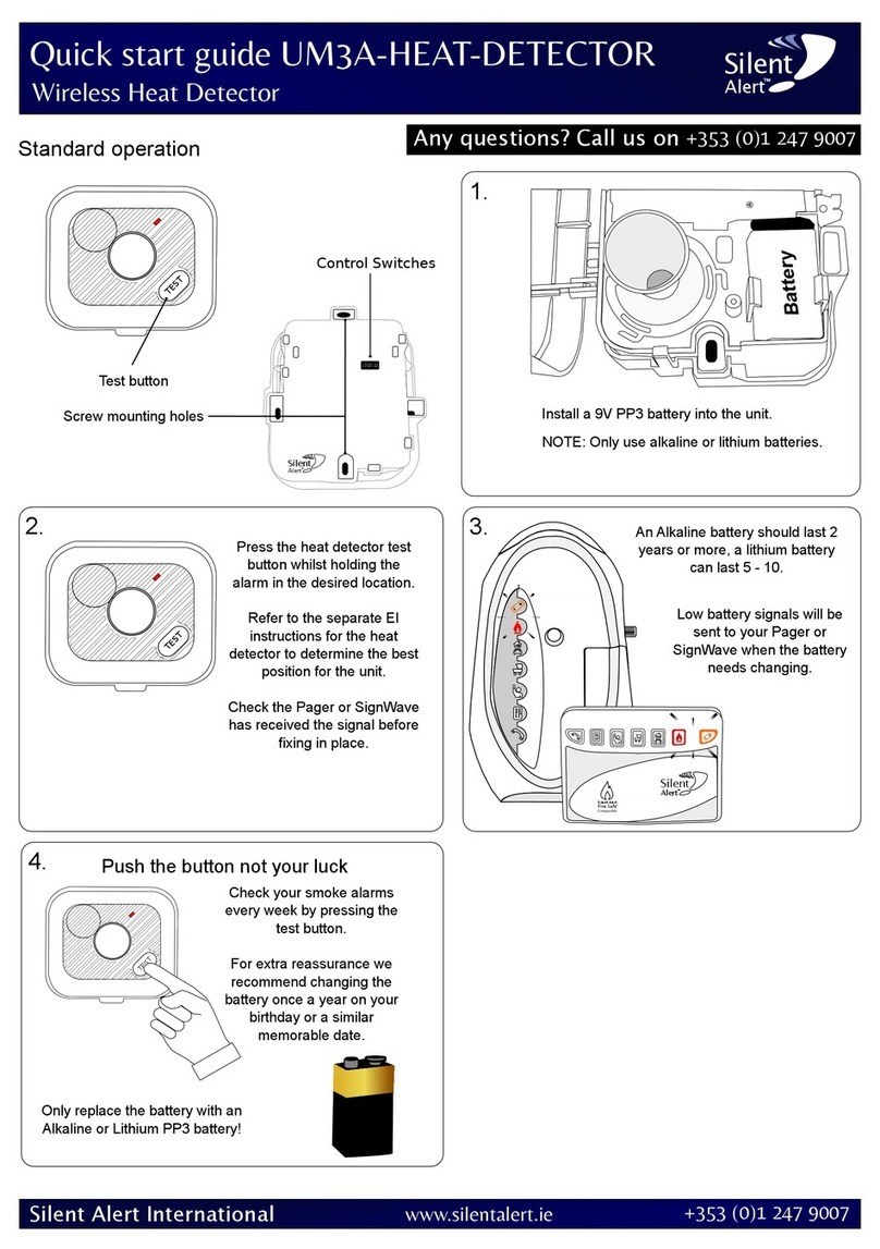 Silent Alert UM3A User manual