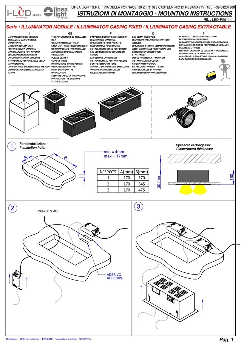 Linea Light LED-FGI414 quick start guide