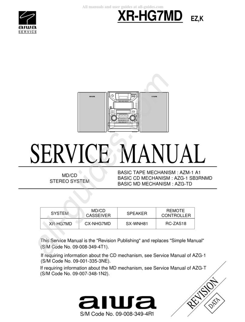 Aiwa XR-HG7MD Service manual