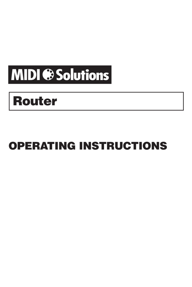 Midi Solutions Router operating instructions