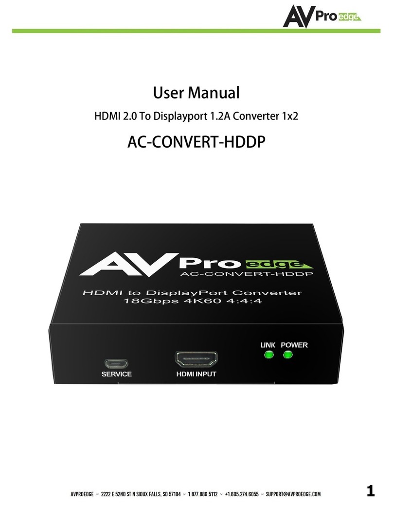 AVPro Edge AC-CONVERT-HDDP user manual
