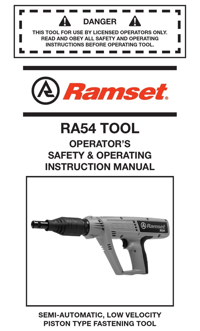 RAMSET RA54 Maintenance and service guide
