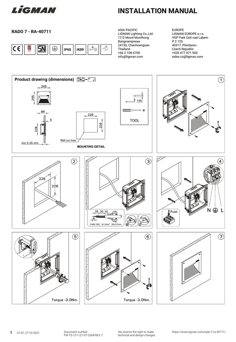 LIGMAN RADO 7 installation manual