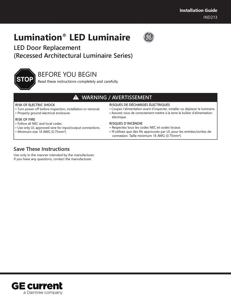 Daintree GE current Lumination Recessed Architectural... User manual