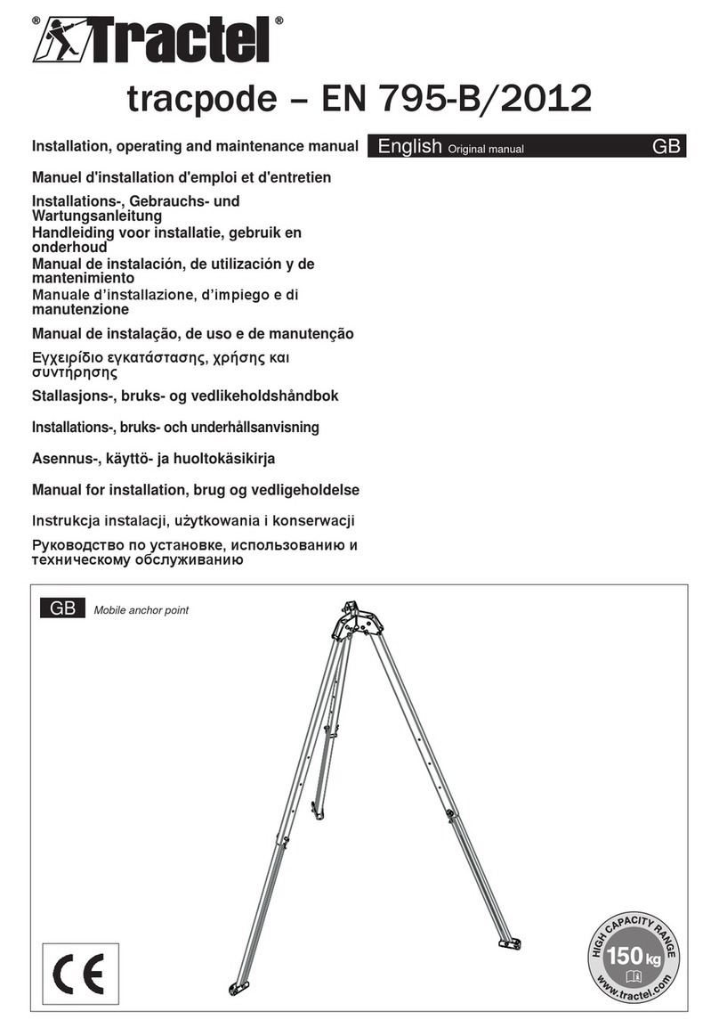 Tractel CSK3 Installation, operating and maintenance manual