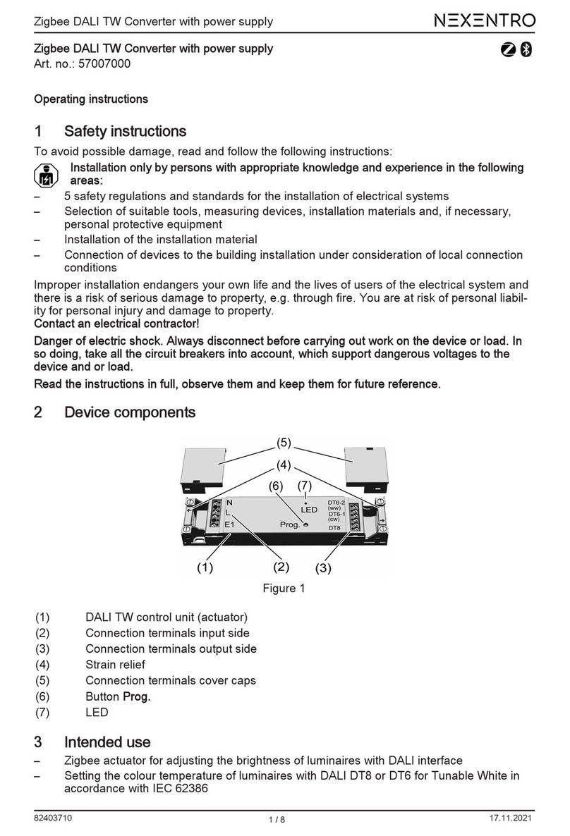 NEXENTRO 57007000 operating instructions