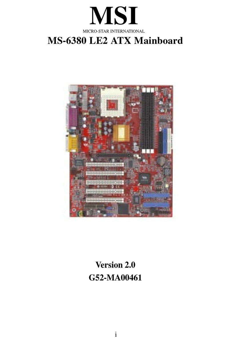 MSI MS-6380 LE2 User manual MSI MS-6380 LE2 User manual