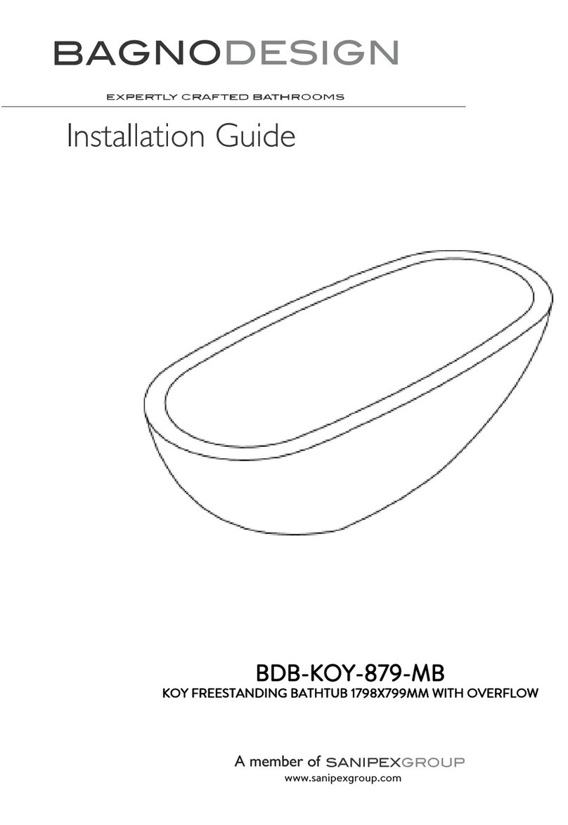 Sanipex BAGNODESIGN KOY BDB-KOY-879-MB installation guide Sanipex BAGNODESIGN KOY BDB-KOY-879-MB installation guide