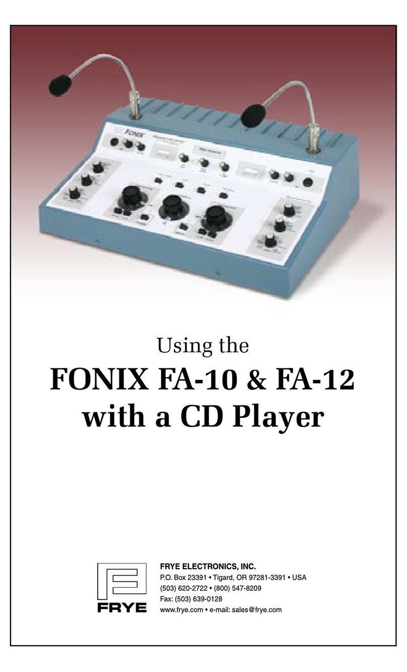Frye FONIX FA10 manual