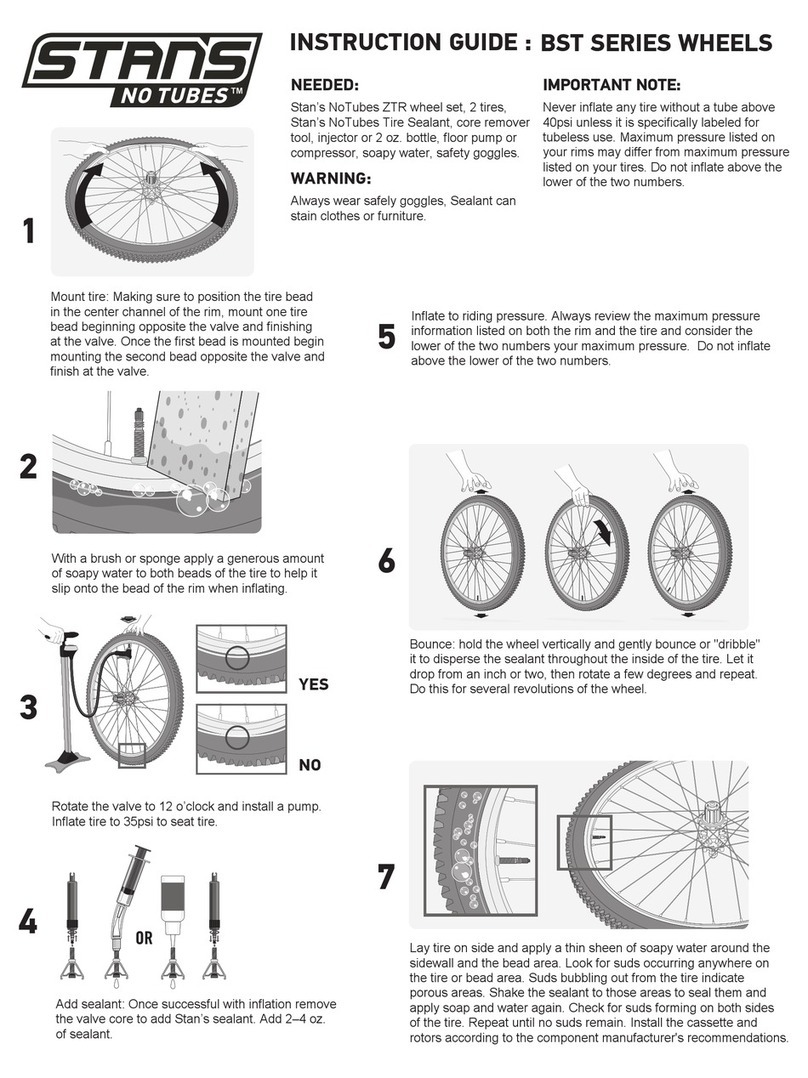 Stan's NoTubes BST Series Instruction guide