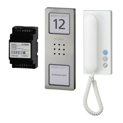 SSS Siedle CA 812-1 manual