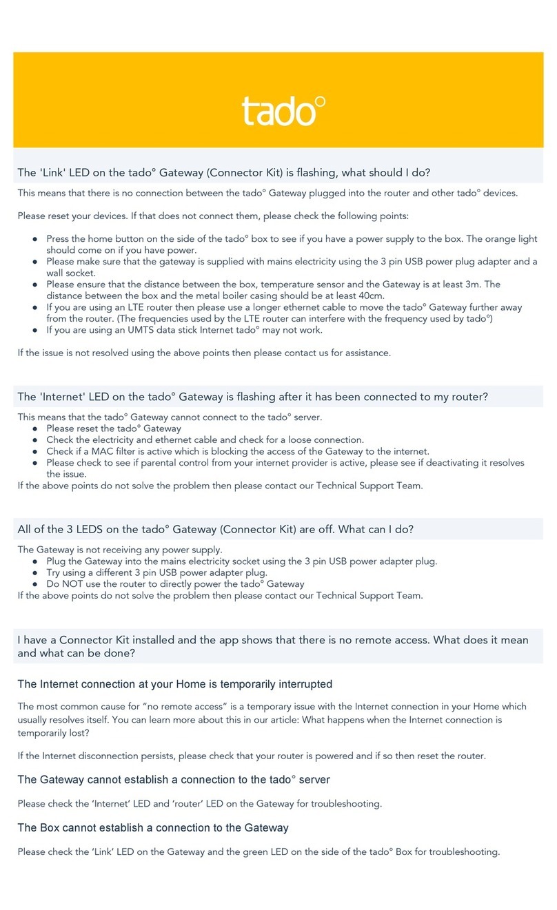 tado° Connector Kit troubleshooting guide
