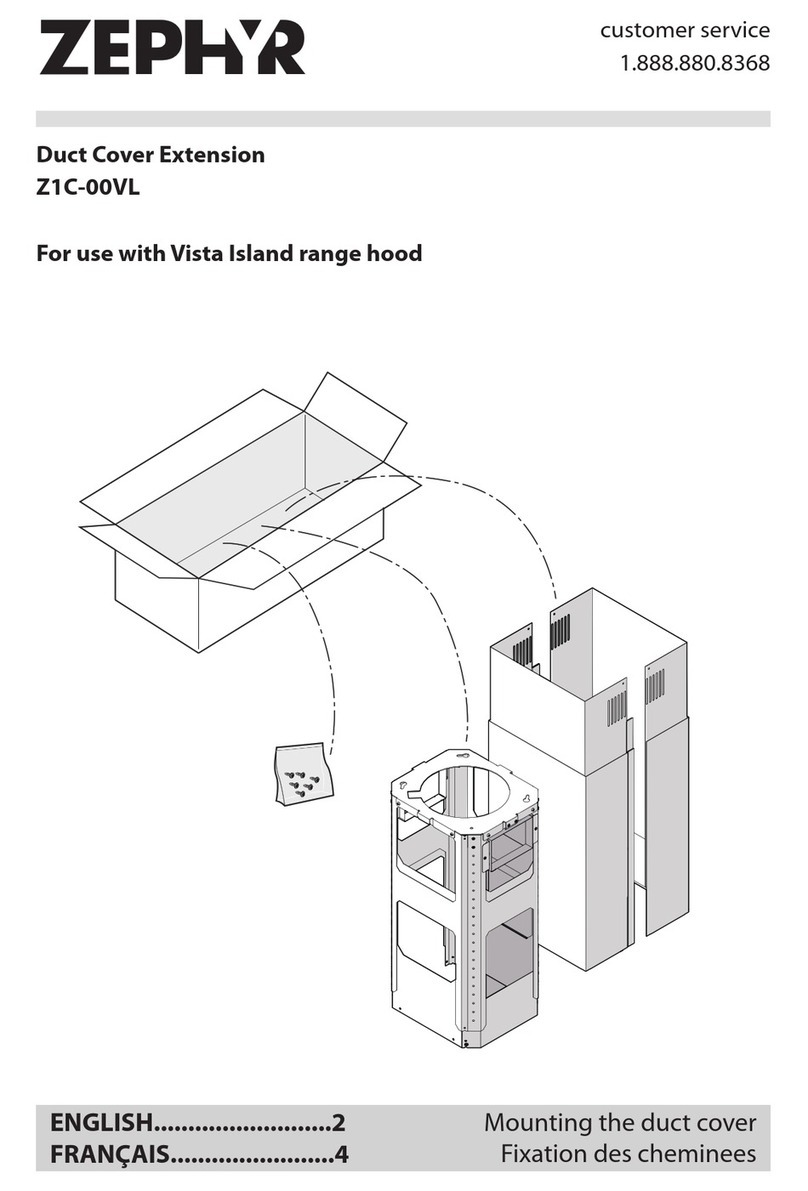 Zephyr Z1C-00VL Mounting instructions