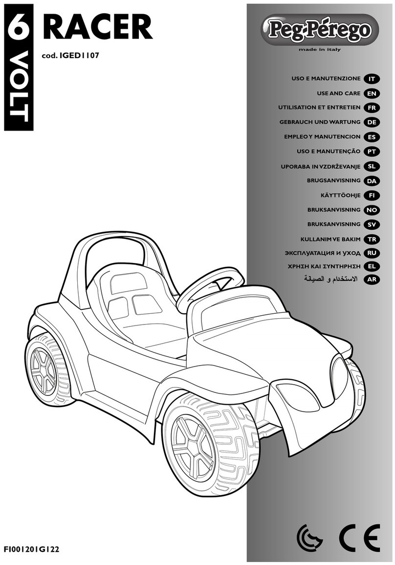 Peg-Perego RACER IGED1107 Use and care