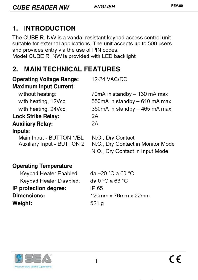 SEA CUBE R. NW User manual
