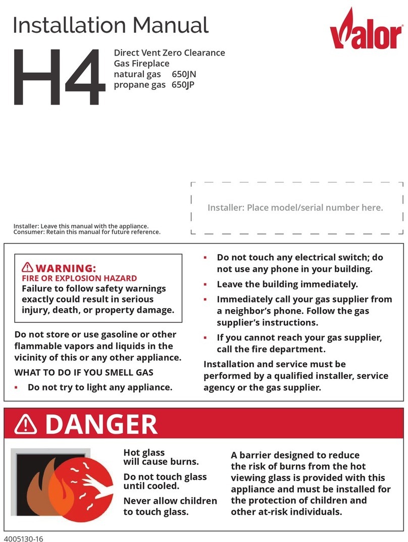 Valor H4 650JN installation manual