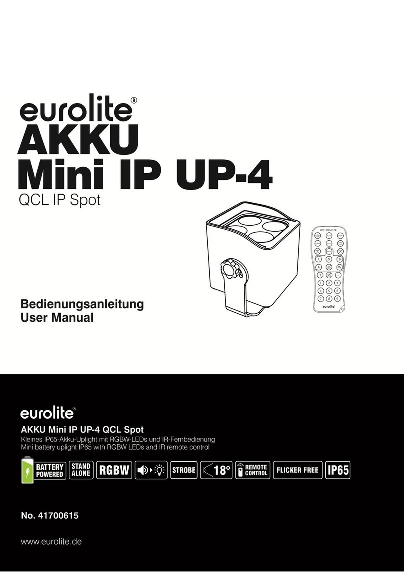 EuroLite AKKU mini IP UP-4 User manual