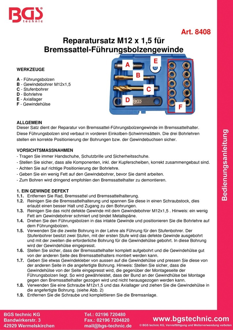 BGS technic 8408 instruction manual