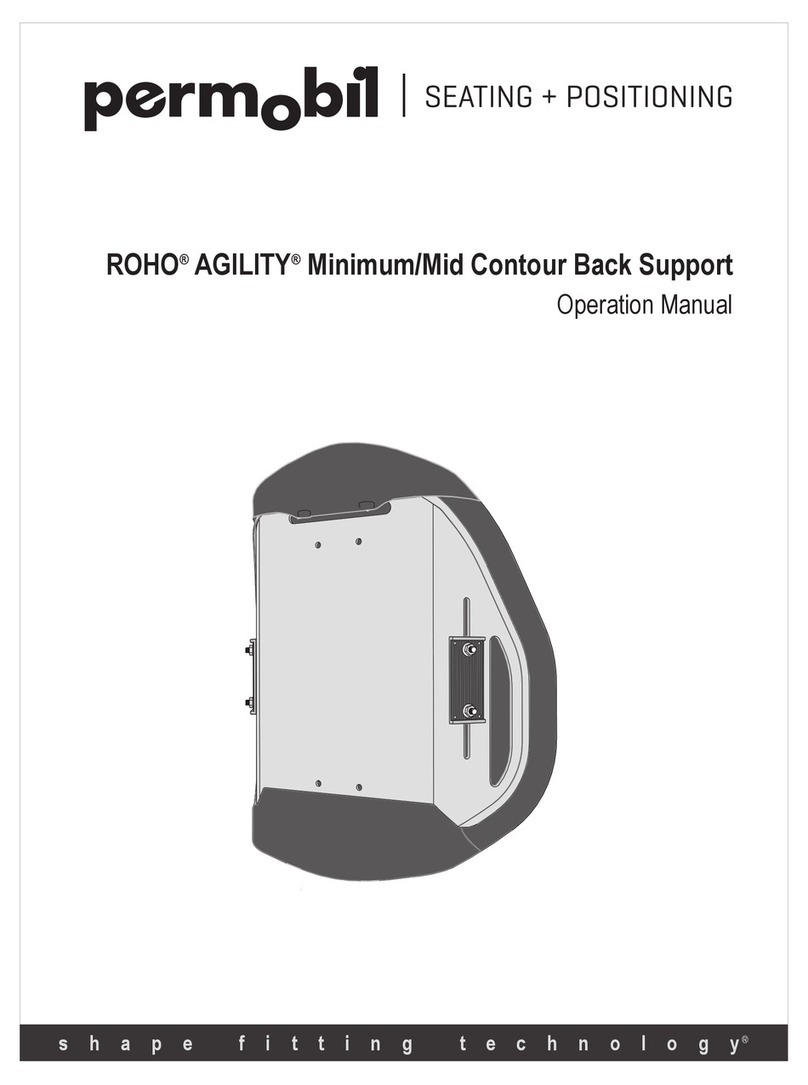 Permobil ROHO AGILITY Minimum Contour Back User manual