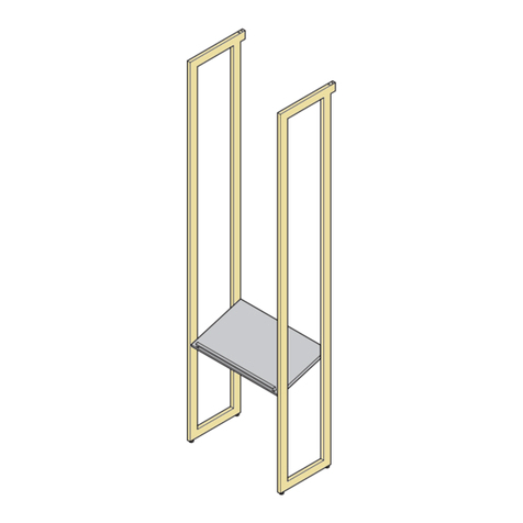 Martha Stewart CALIFORNIA CLOSETS SHOE SHELF 14" DEEP installation manual