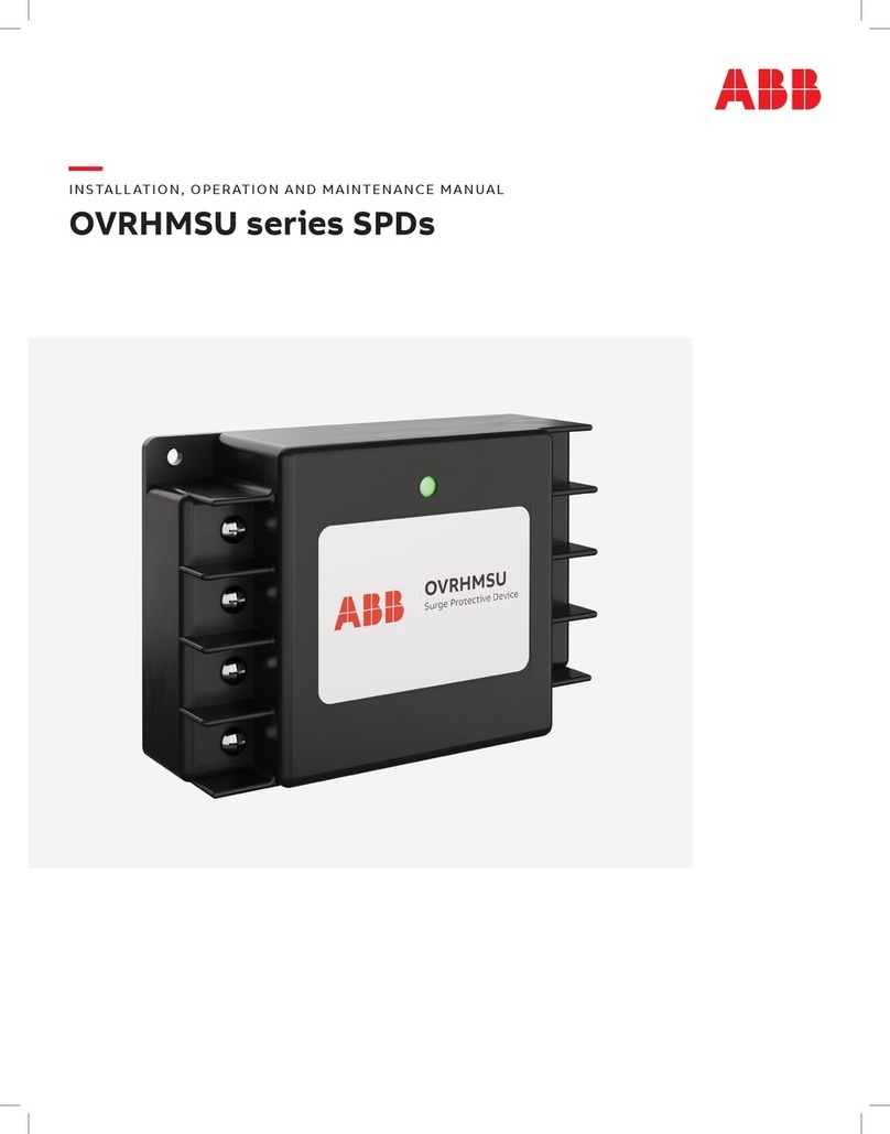 ABB OVRHMSU Series Installation, operation and maintenance manual