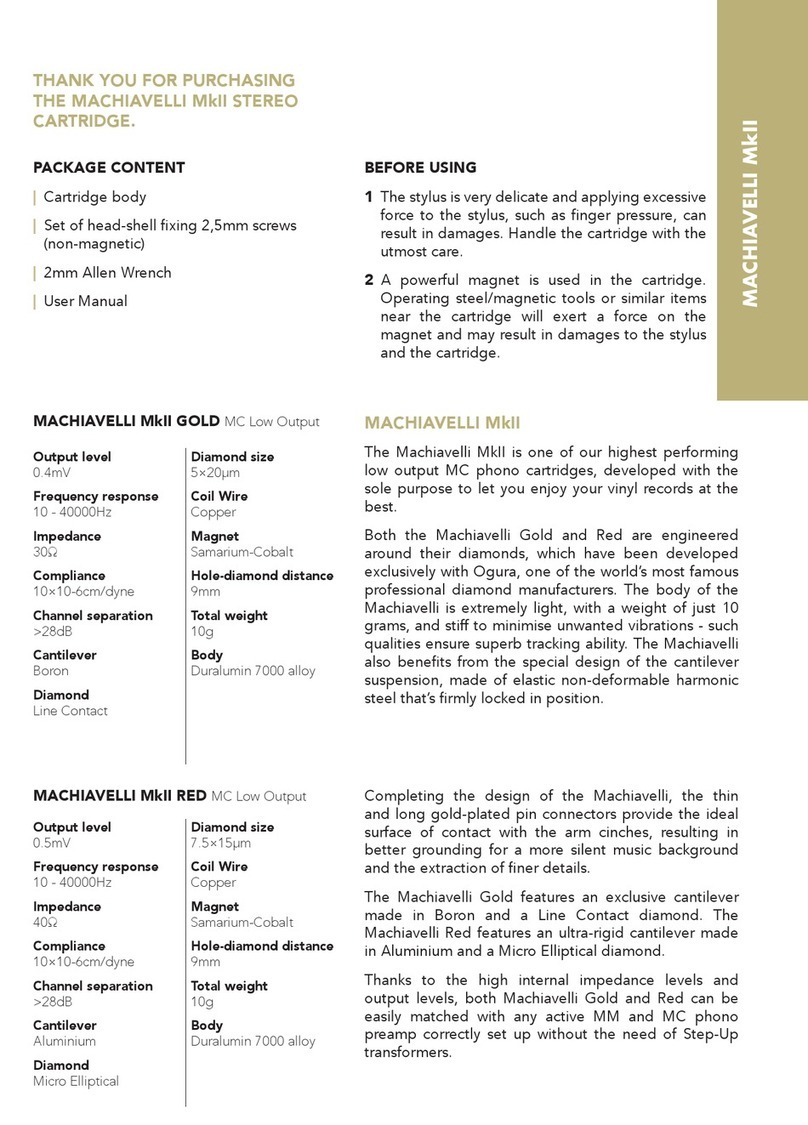 Gold Note MACHIAVELLI MKII manual