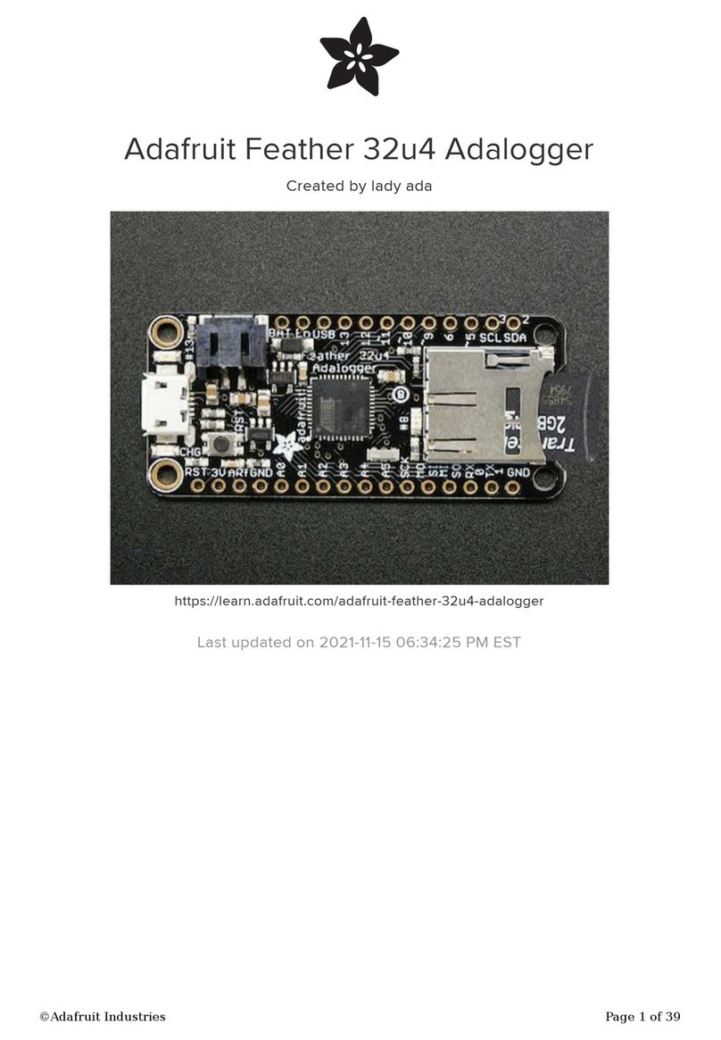 Adafruit Industries Feather 32u4 Adalogger instructions