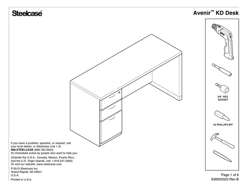 Steelcase Avenir KD Desk Assembly instructions Steelcase Avenir KD Desk Assembly instructions