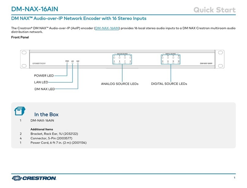 Crestron DM-NAX-16AIN User manual