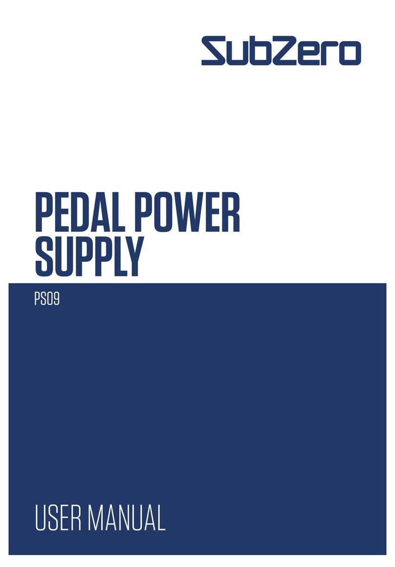 Subzero PS09 user manual Subzero PS09 user manual